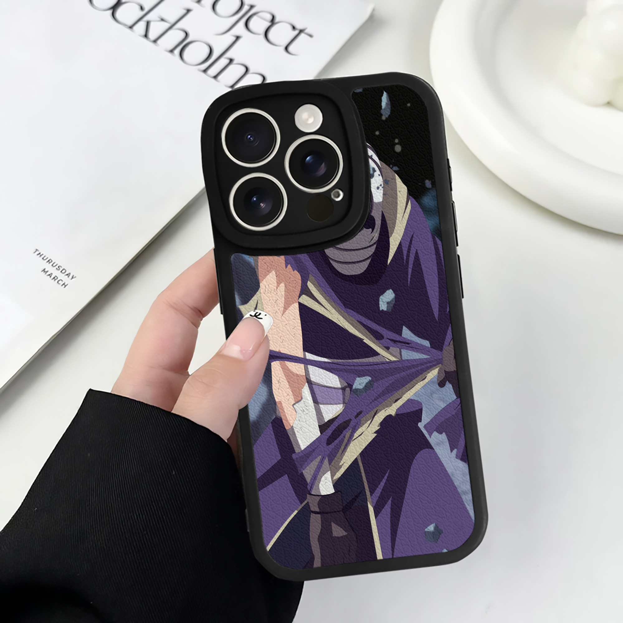 （画像用） NARUTO -ナルト- NARUTO -ナルト- 疾風伝 【iPhone 16シリーズ対応】シリコンスマホケース（レザー調） 材質：シリコン